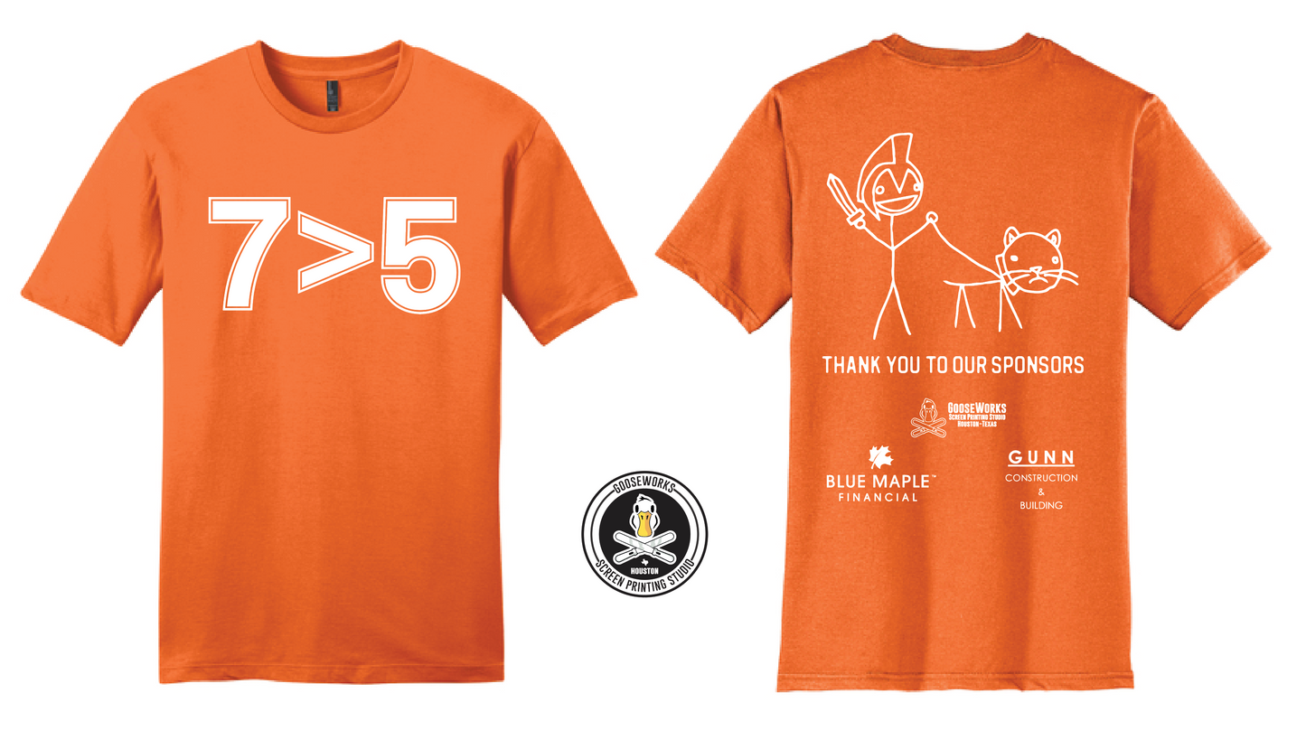 7>5 Orange-Out Shirt ($10 Donation)