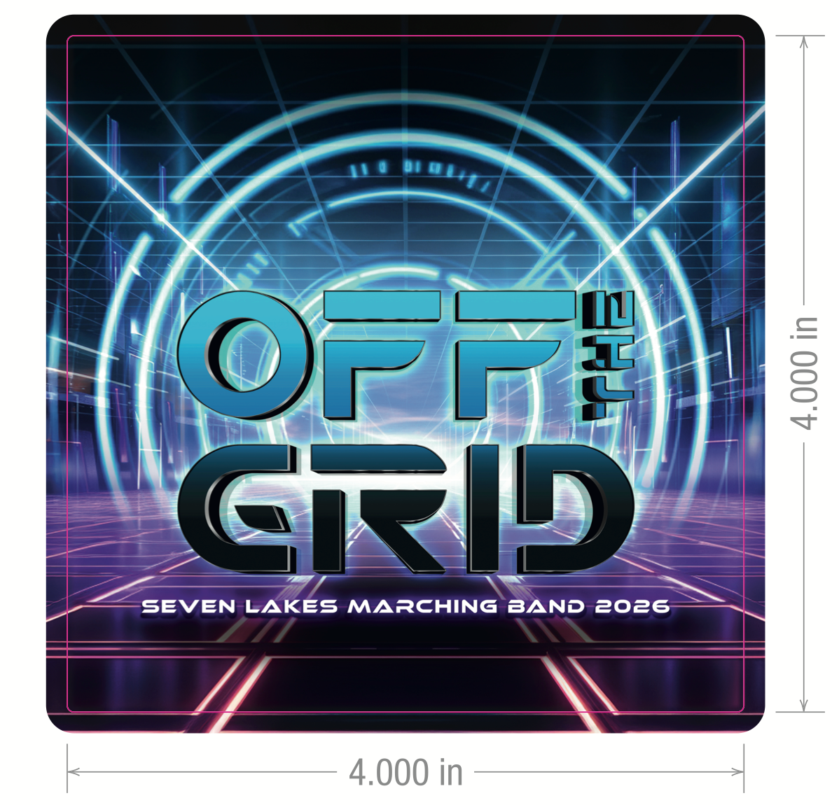 Off The Grid Show Holographic Stickers