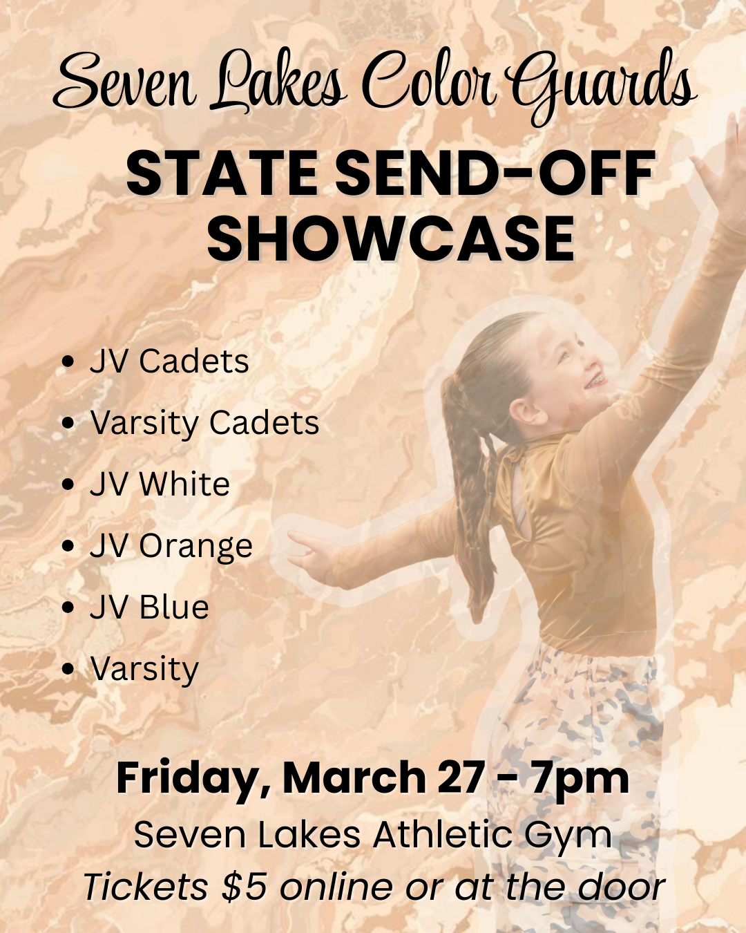 Color Guard State Send-Off Showcase Door Tickets