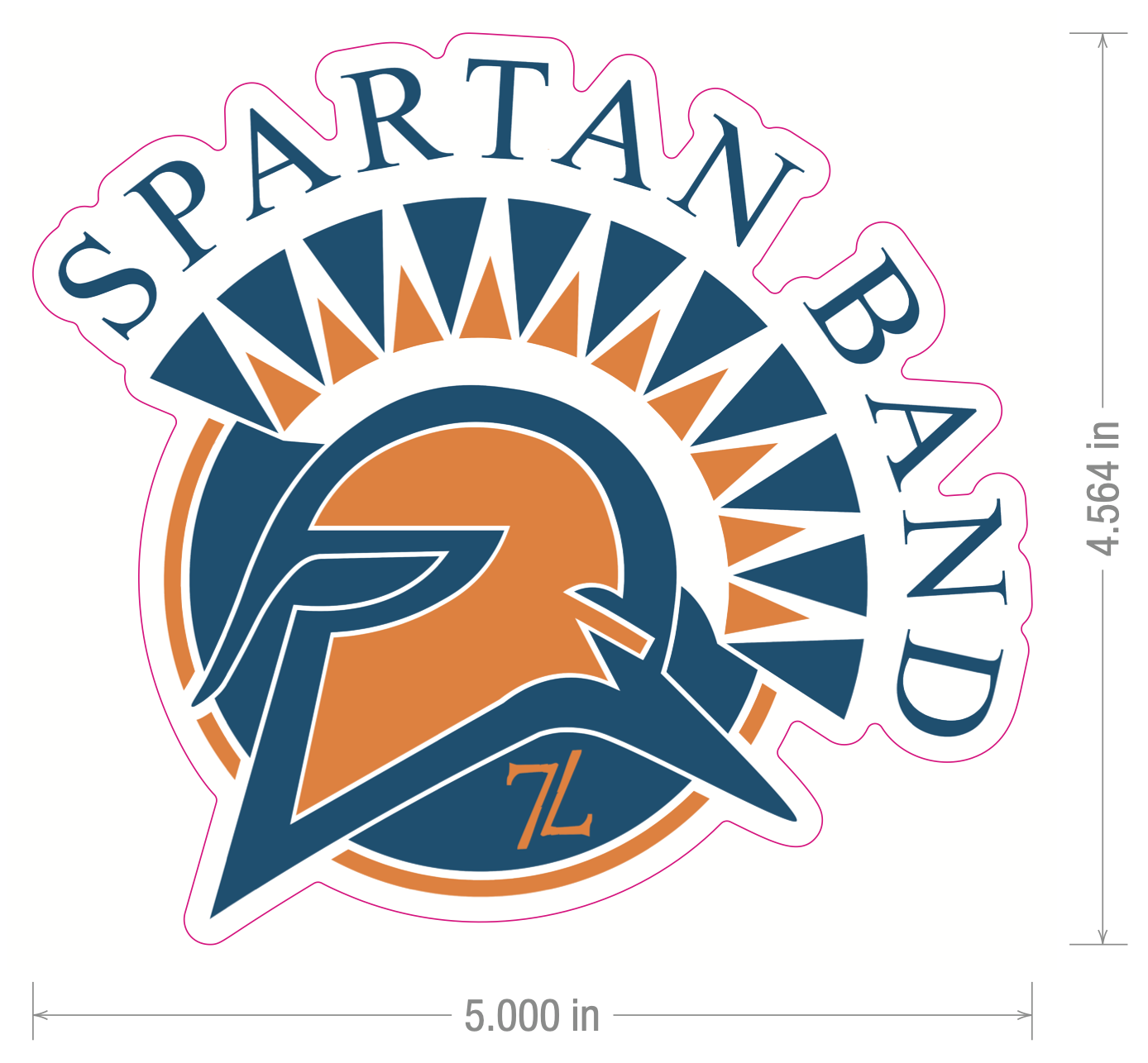 Spartan Band Stickers