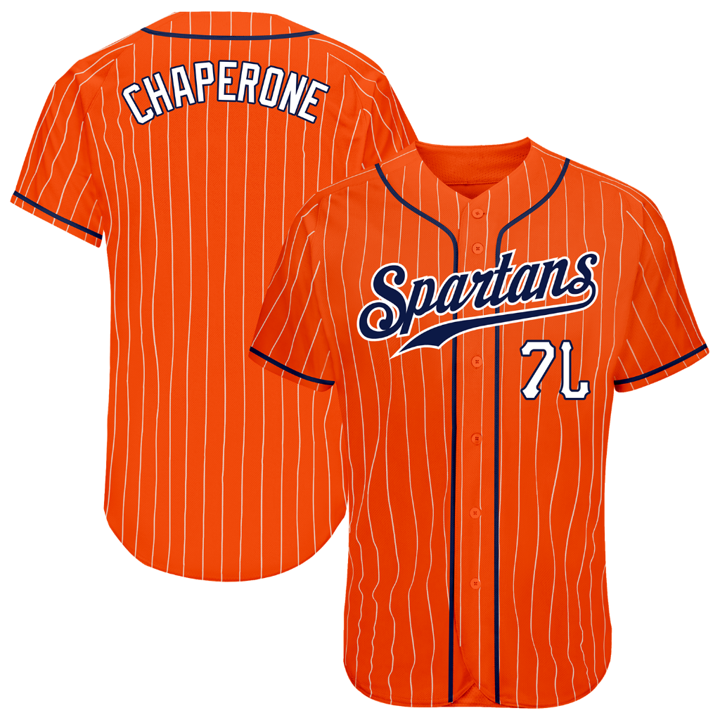 Chaperone Orange Baseball Jersey