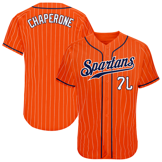Chaperone Orange Baseball Jersey