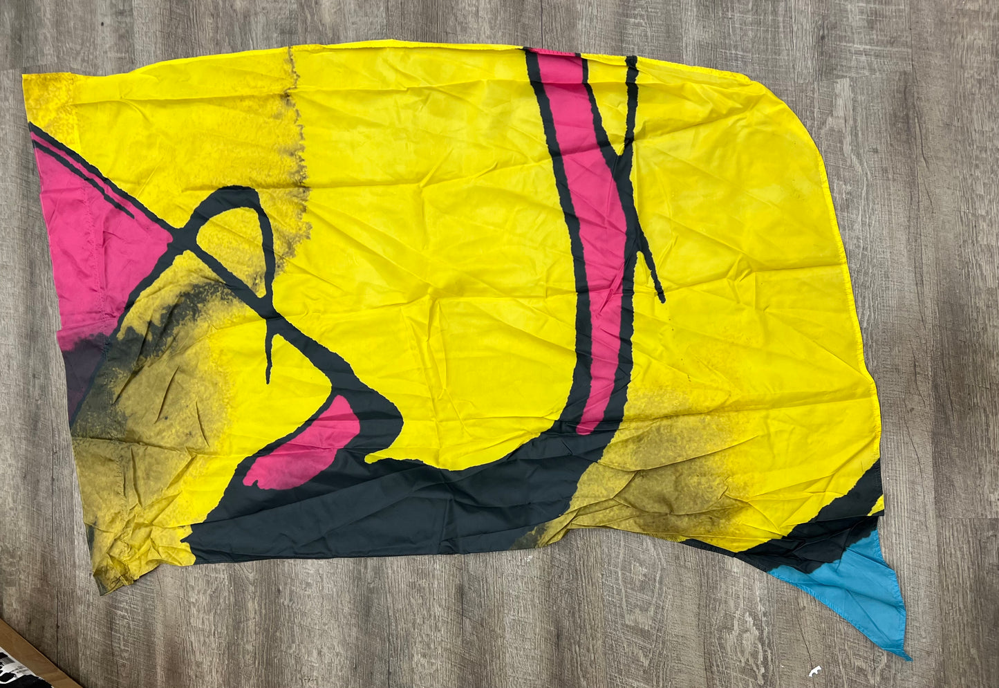 Yellow, Pink, Black, and Blue Silks